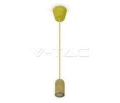 Závesné jednoduché svietidlo Cocrete E27 béžové VT-7668 (V-TAC)