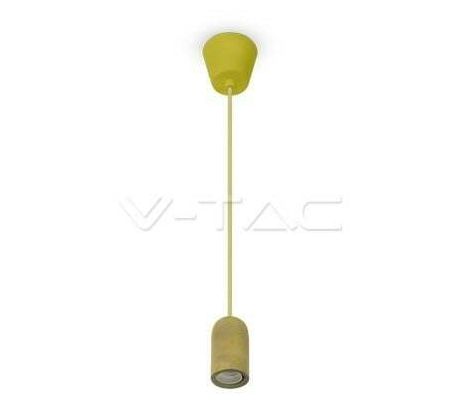 Závesné jednoduché svietidlo Cocrete E27 béžové VT-7668 (V-TAC)
