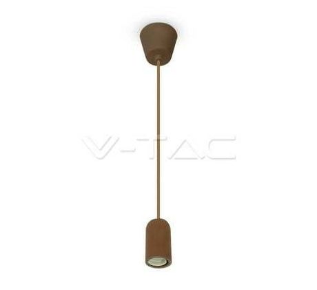 Závesné jednoduché svietidlo Cocrete E27 hnedé VT-7668 (V-TAC)