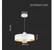 Závesné LED svietidlo 340 7W, 4000K, 400lm, biele VT-7666 (V-TAC)