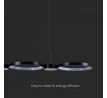 Závesné LED svietidlo Designer 38W, 4560lm,4000k, VT-7820 , 1200x120x1150mm (V-TAC)