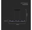 Závesné LED svietidlo Designer 38W, 4560lm,4000k, VT-7820 , 1200x120x1150mm (V-TAC)