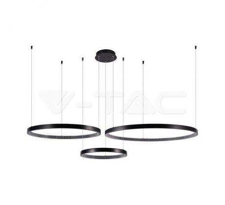 Závesné LED svietidlo Designer 57W, čierna , 3000k, VT-7824 1510x910x1080mm (V-TAC)