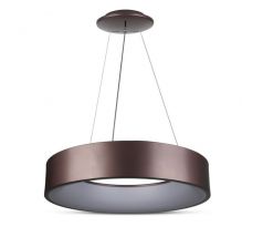 Závesné LED svietidlo okrúhle 20W, 3000K, 1500lm, stmievateľné, hnedé VT-25-1D (V-TAC)