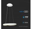 Závesné LED svietidlo okrúhle 600 38W, CCT, 3300lm, stmievateľné, biele VT-7605 (V-TAC)