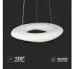 Závesné LED svietidlo okrúhle 600 38W, CCT, 3300lm, stmievateľné, biele VT-7605 (V-TAC)