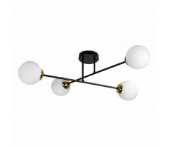 Závesné svietidlo LEIA 4P AD-LD-6438B-CE27SM, 4x60W, E27, čierna/zlatá (ORNO)