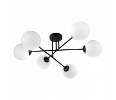Závesné svietidlo LEIA 6P AD-LD-6439BE27SM, 6x60W, E27, čierna (ORNO)