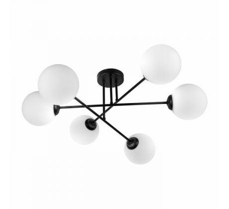 Závesné svietidlo LEIA 6P AD-LD-6439BE27SM, 6x60W, E27, čierna (ORNO)