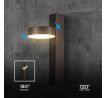 7W LED nástenné svietidlo s USB 3000K akrylová čierna 900lm VT-10111 (V-TAC)