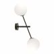 Nástenné svietidlo LAINA, AD-LD-6312B-WE14SM, 2x40W, E14, čiernobiele (ORNO)