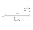 ASTEN IP44 15W-NW-B Prisadené svietidlo LED