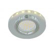 Svietidlo zapustené OH 38, GU10, podsvietené 3W LED, chróm/sklo (Kobi)