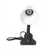 Malá biela lampa s klipom, E27 LATSA DL-3/W ORNO