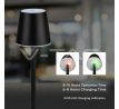 Stolná LED lampa 3W, 4000K, 50lm, kov, čierna s akumulátorom 4000mAh 390mmVT-7703 (V-TAC)