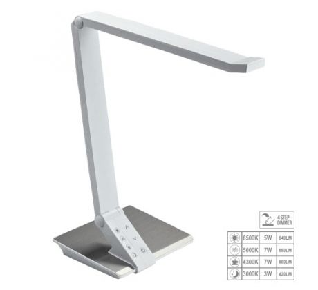 Svietidlo stolné PROFF LED 10W biele (luxera)