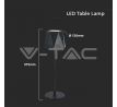 1,5W LED stolová lampa čierna 3v1 VT-1034 (V-TAC)