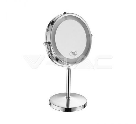 3W LED zrkadlové svetlo so 4 * AAA batériou Nikel D:17CM VT-7572 (V-TAC)