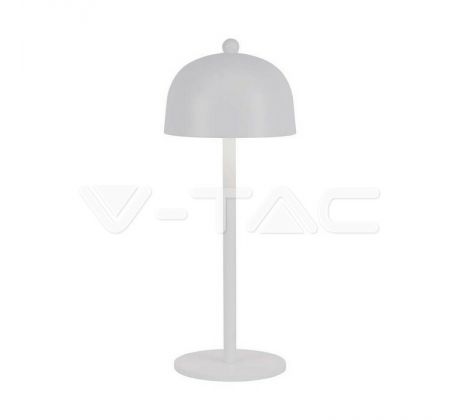 LED stolová lampa 1800mAH Batéria 115*300 3V1 Biela VT-1052 (V-TAC)