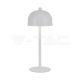 LED stolová lampa 1800mAH Batéria 115*300 3V1 Biela VT-1052 (V-TAC)