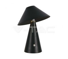 LED stolová lampa 1800mAH Batéria 180*240 3v1 Čierna VT-1051 (V-TAC)