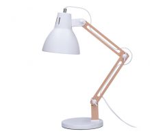Solight stolná lampa Falun, E27, biela