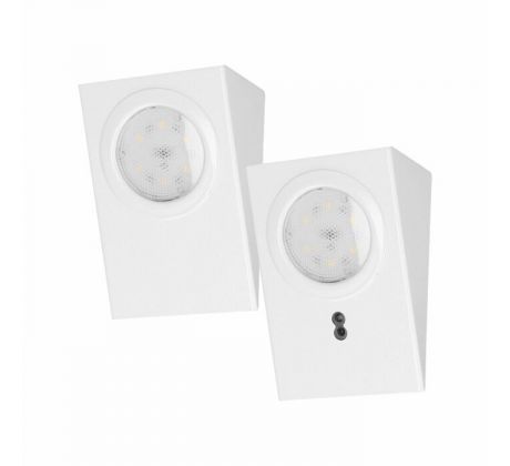 Podskrinkové LED svietidlo MAKAN AD-OM-6207L4/W s bezdot. vypínačom 230V, 2x2W LED,biele
