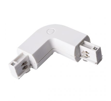 Spojka 4L pre svietidlá Track Light, biela, KTS-K, TEAR PR-90A-WH (Kanlux)