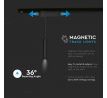 Závesné lištové LED svietidlo MAGNETIC 15W, 4000K, 1000lm, 24V, čierna VT-4315 (V-TAC)