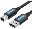 Vention USB 2.0 Male to USB-B Male Printer Cable 2m Black PVC Type