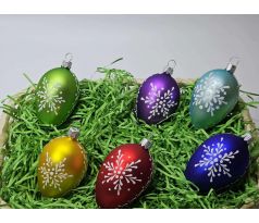 Skleněné velikonoční vajíčko ornament 2