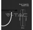 11W LED Smart Magnetic Track Light Flexibilná trubica 1M CCT: 3V1 stmievateľná čierna VT-4