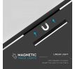 Lineárne lištové LED svietidlo MAGNETIC 30W, 4000K, 2700lm, 24V, čierna VT-4131 (V-TAC)