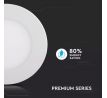 Mini LED panel okrúhly Premium zapustený 3W, 4000K, 210lm, VT-307 (V-TAC)