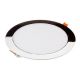 Mini LED panel okrúhly Slim zapustený 24W, 3000K, 2000lm, chróm VT-2407CH (V-TAC)
