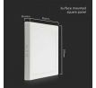 Mini LED panel štvorcový prisadený Backlit 12W, 3000K, 1200lm, VT-60012-SQ (V-TAC)
