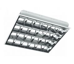 Svietidlo mriežkové 60, 4x60 T8 LED, G13, AC220-240V, 50/60Hz, IP20, (GTV)