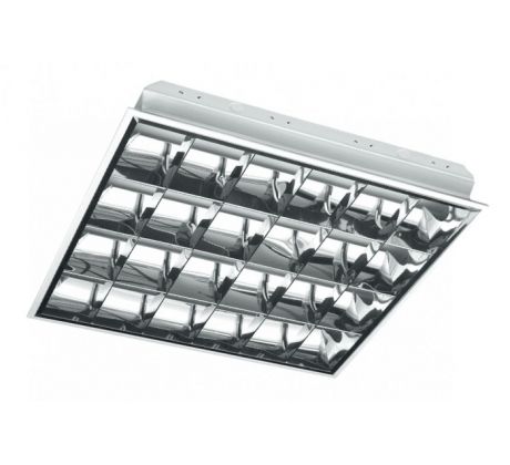 Svietidlo mriežkové 60, 4x60 T8 LED, G13, AC220-240V, 50/60Hz, IP20, (GTV)