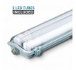 Lineárne LED trubicové svietidlo IP65 36W, 6400K, 3400lm, 120cm, sivé VT-12023 (V-TAC)