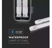 Lineárne LED trubicové svietidlo IP65 44W, 6400K, 4000lm, 150cm, sivé VT-15022 (V-TAC)
