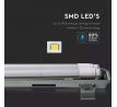 Lineárne LED trubicové svietidlo IP65 44W, 6400K, 4000lm, 150cm, sivé VT-15022 (V-TAC)