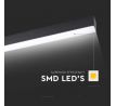 LED lineárne svetlo - 40W čierne 3000K 3400lm VT-7-46 (V-TAC)