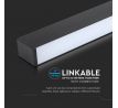 LED lineárne svetlo - 40W čierne 3000K 3400lm VT-7-46 (V-TAC)