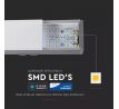 Linenárne LED závesné svietidlo PRO 40W, 4000K, 3400lm, strieborné, VT-7-43 (V-TAC)