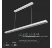 Linenárne LED závesné svietidlo PRO 60W, 4000K, 6000lm, biele, VT-7-61 (V-TAC)