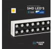 Linenárne LED závesné svietidlo PRO 60W, 4000K, 6000lm, biele, VT-7-61 (V-TAC)