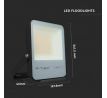 Reflektor LED PRO HL G8 50W, 6400K, 9250lm, čierny, VT-50185 185lm/W (V-TAC)