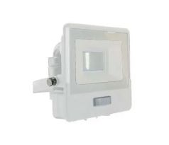 Reflektor LED so senzorom PRO 10W, 4000K, 735lm, biely VT-118S (V-TAC)