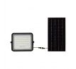 Reflektor LED solárny 10W, 4000K vymeniteľná batéria 3m drôt čierny 800lm, VT-80W (V-TAC)