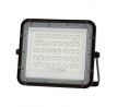 Reflektor LED solárny 10W, 4000K vymeniteľná batéria 3m drôt čierny 800lm, VT-80W (V-TAC)
